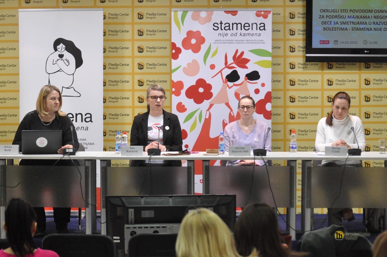 Okrugli sto povodom osnivanja Mreže za podršku majkama i negovateljicama dece sa smetnjama u razvoju i retkim bolestima – STAMENA NIJE OD KAMENA